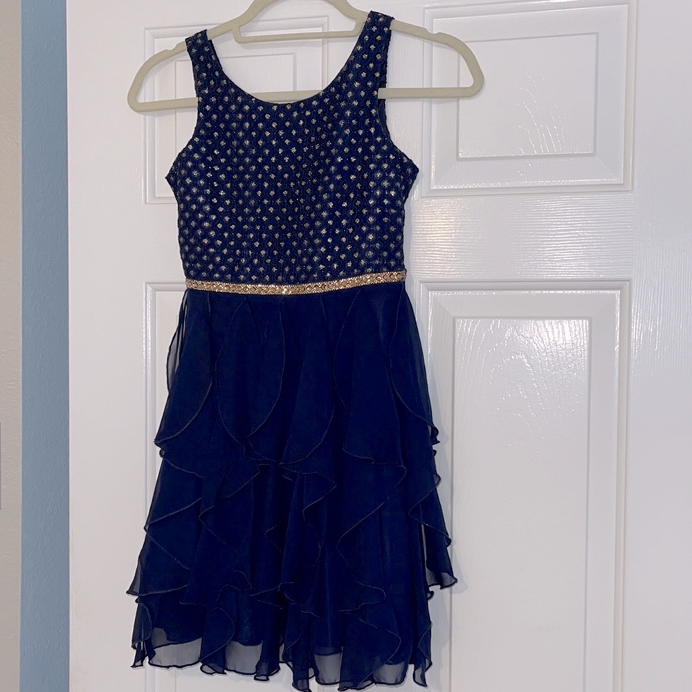 🔥SALE Emily West Navy Blue Dress | Girls Size 10